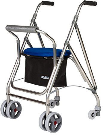 Andador de Aluminio Ruedas Kanguro freno presi�n A-Unidad