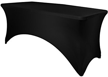 Expand Tischhusse, Tischcover Schwarz - Tisch Husse, Cover als Tischdecke - 140cm bis 160cm - Geschlossen - Stretch