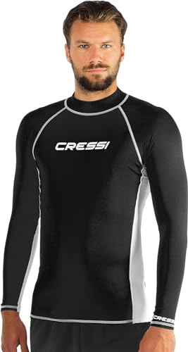 RASH GUARD MAN LONG/SL BLACK/WHITE M/3 (50)