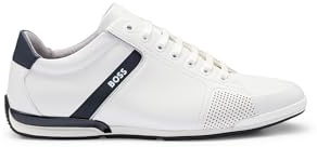 BOSS Men Saturn_Lowp_lux4 A_N Sneaker White 42 EU