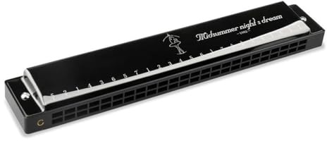 Erwachsene Mundharmonika Mundharmonika Hochwertige Mundharmonika 24 Löcher Polyphonie Mundharmonika C-Tonart für professionelle Studenten Anfänger(Black)
