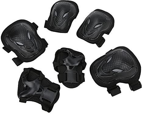 YONGZURA Roller Skate Protection Gear Set Adjustable Knee Elbow Pads Wrist Guards Comfortable for Adult