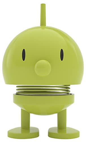 Hoptimist Bumble Wackelfigur & Glücksbringer, Skandinavische Deko Figuren für Wohnzimmer, Schreibtisch, Büro, Bürodeko & Lustige Kleine Geschenke, 4,5 x 5,8 x 7,6 cm, Small, Lime