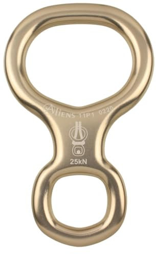 ALIENS Abseilachter SMALL Titanium Light