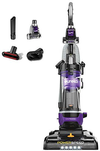 Eureka Powerful Lightweight Upright Vacuum Carpet and Floor, PowerSpeed NEU202 with Automatic Cord Rewind, Purple