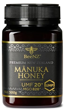 Miele di Manuka BeeNZ della Nuova Zelanda UMF 20+ 826+ MGO 500g