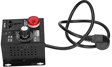 Fafeicy Regulador de voltaje de 220V 4000W, regulador electrónico del tiristor del poder más elevado(EU Plug)