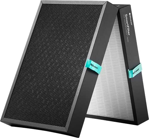 Blueair Genuine HEPASilent Replacement 7400 Smart Filter for 7440i, 7470i Air Purifier – Removes 99.97% of Pollen, Dust, Pet Dander, Mould, Bacteria & Viruses Activated Carbon Reduces VOCs, Chemicals