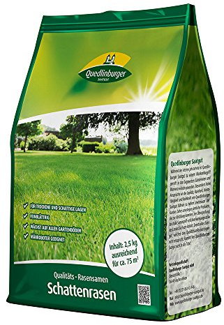 Quedlinburger 104990 Schattenrasen 2,5 kg (Rasensamen)