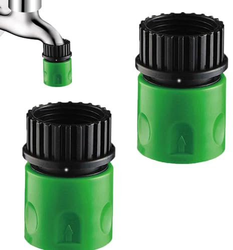 Veeteah Accesorios para mangueras de conexión rápida,Accesorios de conexión rápida para mangueras de jardín,2 piezas de manguera de agua de desconexión rápida - Conector rápido de manguera,