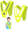 AUEFUDQ 2pc Chaleco Reflectante para niños,Chaleco de Seguridad para Niños,Chaleco Reflectante Emergencia,Chaleco de Alta Visibilidad,para Niños Actividades Nocturnas,Camping,Ciclismo,Caminar,Esquí