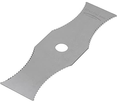 Lylithuif Lame de Tondeuse à Gazon Lame de désherbeur Accessoires de -Herbe Lame en Dents de scie en Acier Blanc de Haute qualité pour Une Efficace de l'herbe Durable Résistant à la