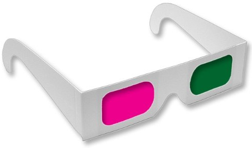 3 Pairs Original (not knock offs) Anaglyph 3D Glasses for My Bloody Valentine home DVD