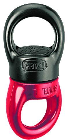 Petzl P58 L Kugellager Drehgelenk, groß, Schwarz/Rot