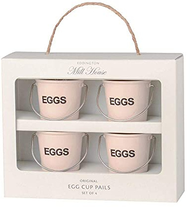 Eddingtons 83012 egg cup bucket - Set of 4 cream colours