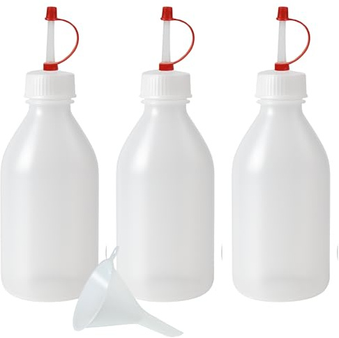 mikken 3 Spritzflaschen 250 ml made in Germany - inkl. Einfülltrichter