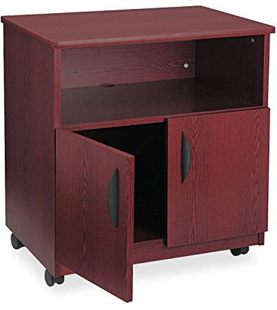 Safco 1850MH Machine Stand, 2-Door Cabinet, Open Space, 28.125w x 19.75d x 30.5h, My