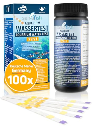 Cartine per l’analisi della qualità dell’Acqua negli acquari - Test 7 in 1-100 Pezzi