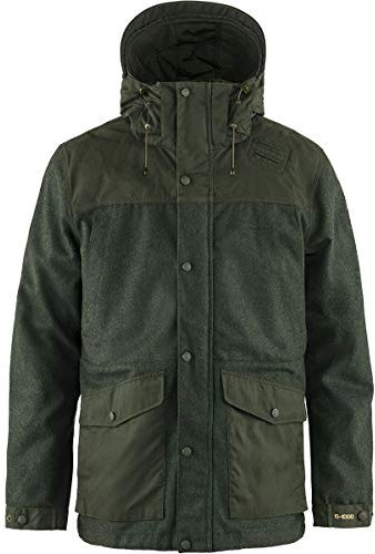 Fjällräven Herren Värmland Wool Jacke, Deep Forest, L