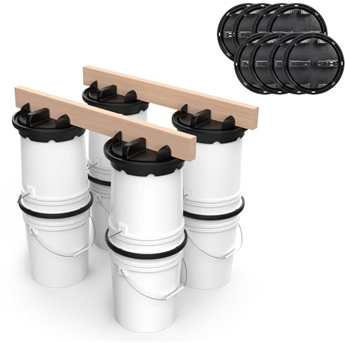 Bucket Builder- Build A Portable Bench, Sawhorse, Workbench, Or Powertool Stands Using 5-Gallon Buckets (8 Pack)