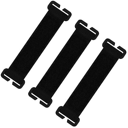 Nivofu Taktiska tillbehör, 3 st 12 x 3,3 cm taktiska lappar, kardborreband, taktisk kardborrebandshållare, molle patchpanel med krokar för taktiska ryggsäckar, svart