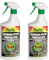 Flortis Diserbosan erbicida RTU. Pack 2pz erbicida totale contro erbe infestanti, muschi, alghe. Diserbante totale. Combatte erbacce da foglia a radici. Diserbante per erbacce a rapido effetto 1000ml