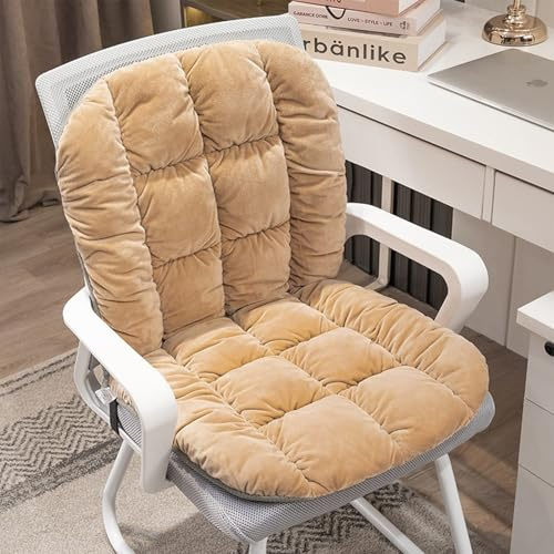 Beheiztes Stuhlkissen for Büro Mit Lordosenstütze, Beheiztes Sitzpolster, Großer Heizbereich, Beheizter Sitzbezug for Stuhl, Sofa, Couch(Camel,A)