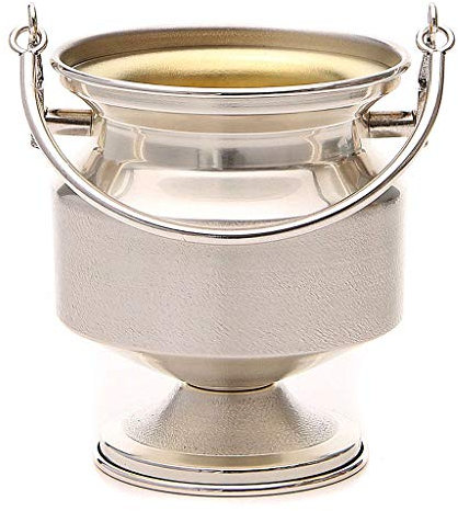Holyart Weihwasserkessel aus versilberten Messing