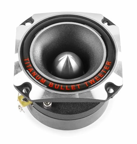 Skytec Pro Séries - Haut-Parleur Titanium, 80 Watts, Diaphragme en Titane, Bobine Acoustique de 25mm, Puissance Élevée, Idéal pour des Performances Élevées