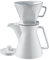 cilio Kaffeekanne mit Filter Vienna für 1 Liter Kaffee | 18 x 14 x 18 cm | Porzellan Kaffeefilter Größe 4 | Porzellan weiß | Pour Over Kaffeebereiter | Kaffeefilter wiederverwendbar
