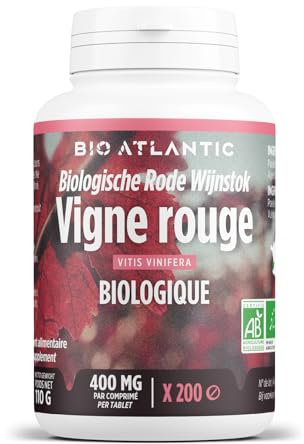 Vigne rouge Bio - 400 mg - 200 comprimés - Bio Atlantic