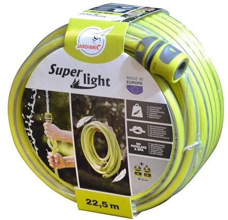 Jardibric - Tuyau d’Arrosage Ø 15 mm - 22,5 m - Anti-Torsion pour un Arrosage Fluide du Jardin