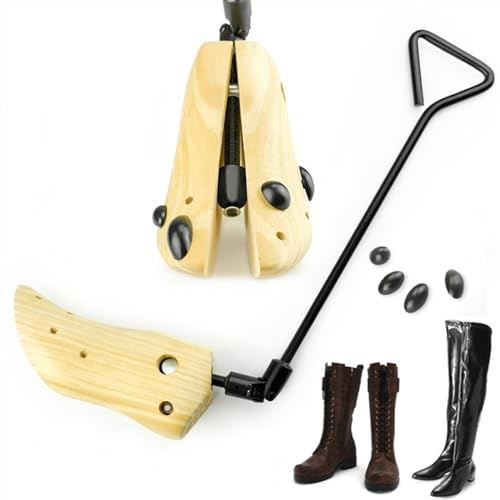 Tendiscarpe 1 Pezzo di Scarpa di Legno Alberi ampliati for Tacchi Alti Stivali da Scarpe da Stivali ad Alto Albero Regolabile for Scarpe Professionali barella Elasticità (Color : Beige, Size : 39-42