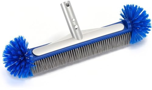 Spazzola per piscina | Setola inferiore indurita per la pulizia degli angoli, fuori terra 45,7 cm Piscina Tile Scrubber Brush 1pc