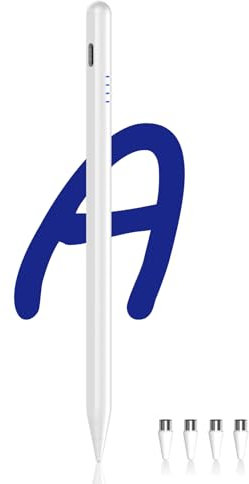 Stylus Stift für Touch Screen Android Power-Display - POM Feder Magnetic Tablet Pen Kompatibel Mit Samsung/Huawei/Lenovo/Mi/Vivo und Anderen Tablets und Smartphones (Weiß)