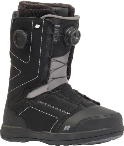K2 Trance Boot 2025 Black, 39.5: Frauen Snowboard Boot mit BOA-Lacing-System und This Grips! Außensohle