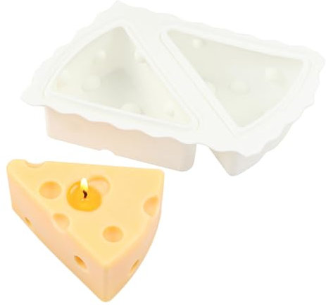 Cheese Candle Mould - Cheese Candle Mould, Aromatherapy Candle Making Mould | Silicone Mould, Epoxy Resin Mould for Homemade Soap Pieces, Aromatherapy Candles, Chocolate Cakes, Plaster