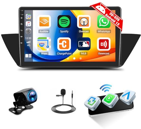 CAMECHO 2G+32G Android Car Stereo for BMW X1 E84 2010-2016 Wireless CarPlay Android Auto Radio with AHD Backup Camera,10.1 Inch Touch Screen Bluetooth WiFi GPS Sat Nav FM/RDS Mirror Link SWC