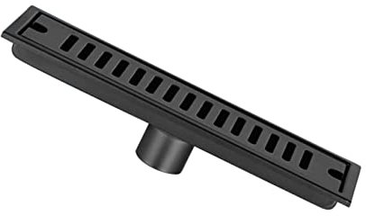 Housoutil Kitchen Floor Leak Black Stainless Steel Long Drain Filter Linear Draining Filter for Kitchen Floor Leak Scenario