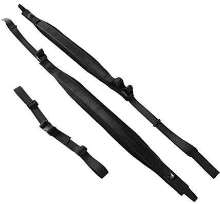 Greensen Verstellbarer Akkordeongurt, Weiche Flanell-Schultergurte, Bassgurte aus PU-Leder, für 16–120 Bässe, 2er-Set, Weiche, Starke Schnallen, Universell