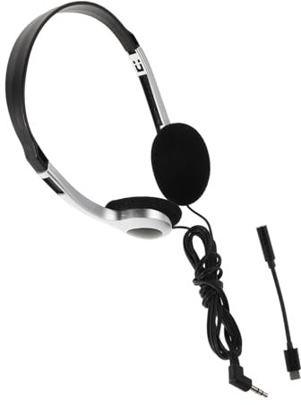 ELAYARD Auriculares Retro Supraurales para Estudiantes y Duraderos para Uso Educativo para Material Escolar para Ordenador y Teléfono