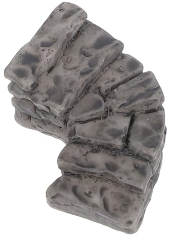 SUPVOX Escalones de Piedra Curvados de Resina Resistentes en Miniatura para Decoración Artística Ambiente Único de Jardines Interiores y Macetas