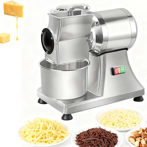 LYNNEYING Molino de Alimentos Eléctrico Mejorado,Rallador de Queso y Nueces,900W 2800rpm,60kg/Hora,Protección Contra Sobrecalentamiento,para Queso/Almendras/Pan/Hogares/Establecimientos Comerciales