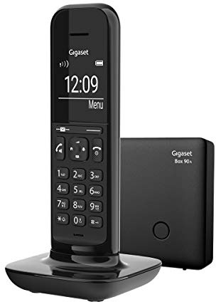 Gigaset CL394 A - Landline Phone with an Answering Machine to Connect Cordless at Home - Modern Design, Audio Quality, Deep Black [UK Version]