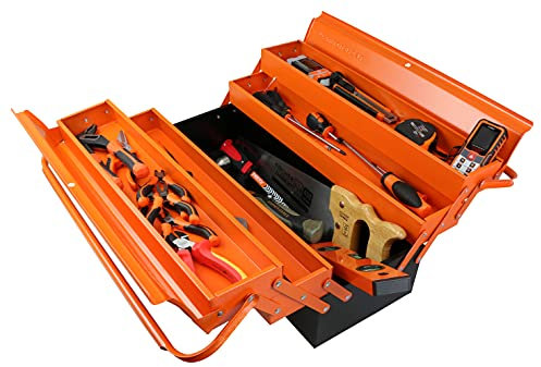 Cassetta degli attrezzi in metallo, 53 cm, capacità 31 kg