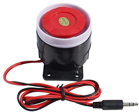 Anawakia DC 12V 24V Sirena cable Cuerno 120DB Seguridad en el Hogar Sistema de alarma Sonore (24V)