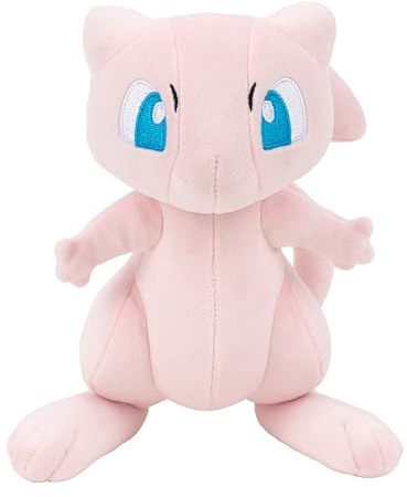 Pokémon Mew 20 cm plysch – officiellt licensierad – kvalitet och mjuk gosedjur – generation ett – lägg till mew i din samling! - Fantastisk present till barn, pojkar och flickor och fans av Pokemon