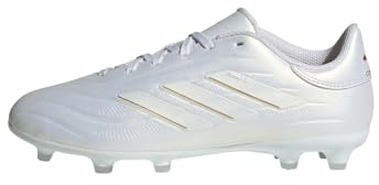 adidas Copa Pure 2 League FG J Crampons Unisexes pour Enfant, Or Blanc, 36 2/3 EU