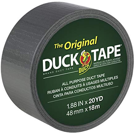 The Original Duck Tape Brand Duct Tape, 1-Pack 1.88 Inch x 20 Yard, 1-Pack Silver, Gray (1044729)