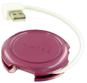 Belkin 4-Port USB 2.0 Travel Hub - Plum - F4U006-PLM
